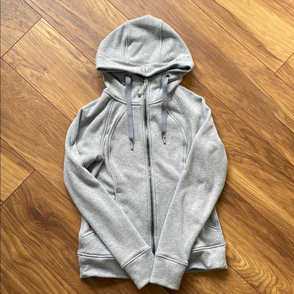 Lululemon Women’s Scuba Full Zip Hoodie Plush Chambray Blue Size 8